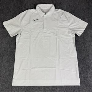 Nike Dri-FIT Coaches Performance Polo Shirt Gray Green Men's Size XL‎ DJ5123-101